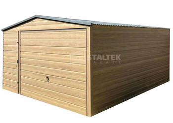 Garaż Blaszany 4x5m Brama uchylna drzwi Winchester dach ST135