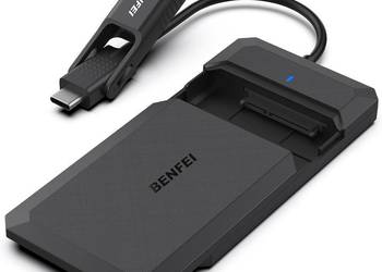BENFEI Obudowa zewnętrzna 2,5" SATA na USB C/A do dysków SSD/HDD