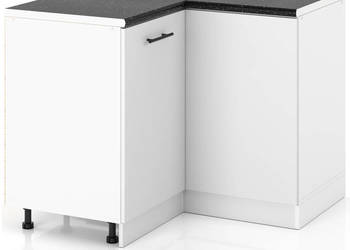 Szafka Kuchenna Stojąca Z Blatem Narożna 90x90cm Spremium Biały Mat