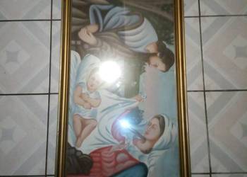 Stare Obrazy Religijne 4 sztuki