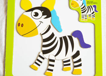 Zebra układanka magnetyczna