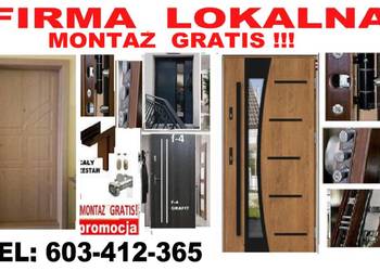 Drzwi zewnętrzne wejściowe ocieplone z MONTAŻEM