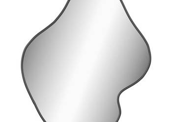 vidaXL Lustro ścienne, czarne, 60x50 cm(SKU:348274)