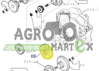 76086214 KOŁO ZĘBATE CNH