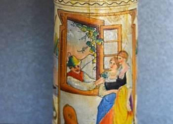 Niemiecki kufel - 1/ 2 L. Uszkodzony