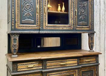 Kredens Bretoński odnowiony, dąb Francja II pół. XIX w. Antyk