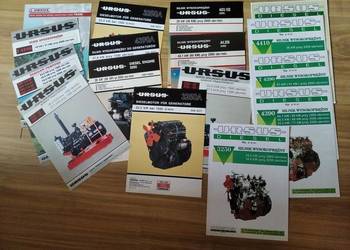 foldery prospekty Ursus silników zestaw oryginalne