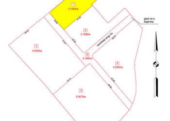 Działka pod inwestycję deweloperską 1580 m²