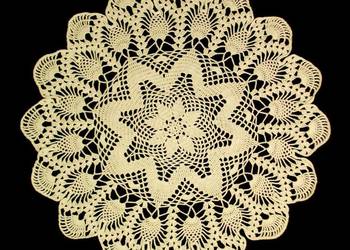 Serwetka szydełkowa 35cm ecru (S116)