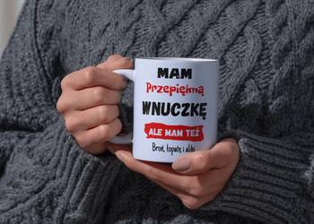 Kubek prezent od dziadków „Mam przepiękną wnuczkę, ale mam też broń..."