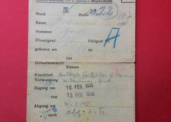 ( 1394 ) Dokument Niemiecki