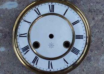 686 Tarcza starego zegara ściennego Junghans 14,5cm 56,5/32 tzw porcelanka