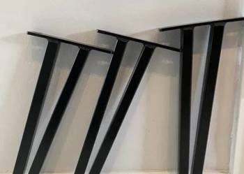 Metalowe 70cm- nogi loftowe z profilu 20×20 – stabilność i styl