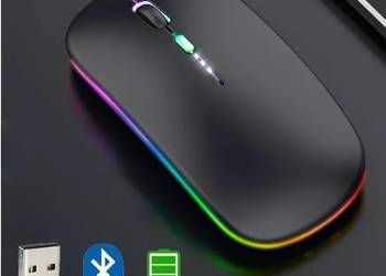 NOWA podświetlana myszka komputerowa mysz USB Bluetooth