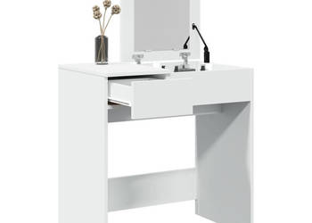Toaletka z lustrem biała 73x465x120 cm WM-848220