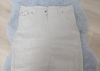 Spódnica damska | S/M | beżowa | przed kolano