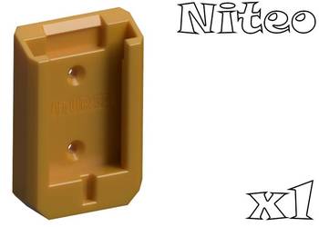 Uchwyt wieszak na akumulator Niteo 20V Max system bateria mocowanie