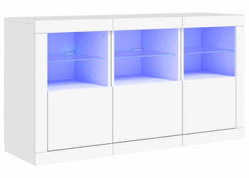 Szafka z oświetleniem LED biała 123x37x67 cm WM-3209058