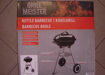 Grill węglowy kulisty okrągły o średnicy 34 cm z pokrywą marki Grillmeister