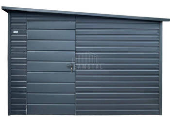 Schowek - domek ogrodowy 3x2,5 m - drzwi - antracyt - dach  TS1336