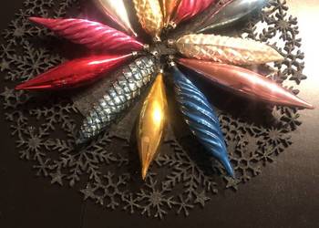 PRL Vintage - Styl Mid-Century Modern "Sputnik" Sople, Szyszki, Świdry