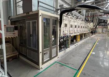 Maszyna do powlekania taśmy klejem CROWN MACHINERY R-LTDA