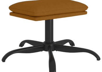 Podnóżek brązowy 60x60x36 cm aksamitn WM-341586