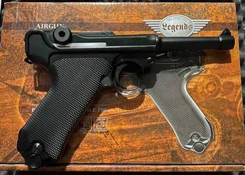 Umarex Legends P08 Parabellum 4,5 mm BB CO₂ Blowback + Walizka + CO₂ + Kulk