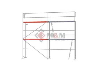 Zestaw rusztowania 37m2 6x6 - podesty drewniane 3m