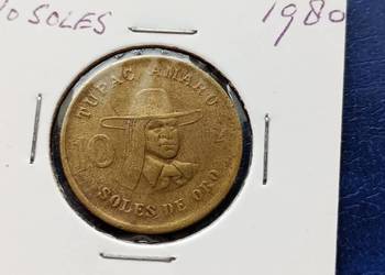 Stare monety 10 sola 1980 Peru