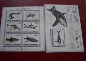 Komory 2009 MNH Fauna Rekiny