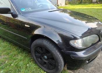 Bmw e46 Lift sedan błotnik przedni prawy Black sapphire metalic kompletny