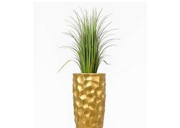 Złota donica perłowa muszelkowa Glamour Premium 63