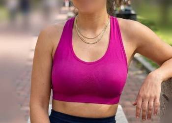 Sportowy Top Stanik S Nowy Biustonosz damski lato sport gym fitness siłowni