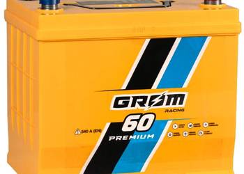 Akumulator 60Ah 540A  GROM Racing Japan P+