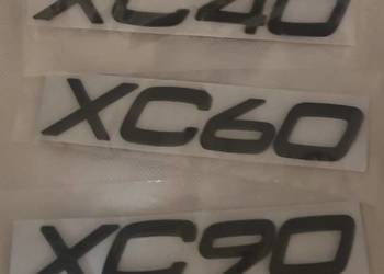 NOWY czarny znaczek XC40 XC60 XC90 emblemat klejany