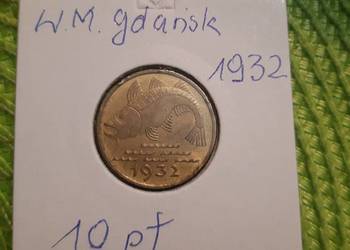 moneta Wolnego Miasta Gdańsk z 1932r
