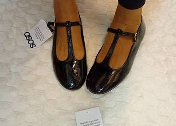 (41) Asos Design/ Czarne baleriny z Londynu, Nowe