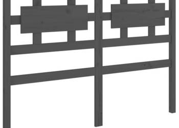 Wezgłowie łóżka szare 2055x4x100 cm lite drewno sosnowe WM-818062