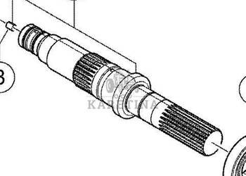 CLAAS Arion 610 660 Wałek Przekładni Przedniego Napędu 0011320373 00 1132 …