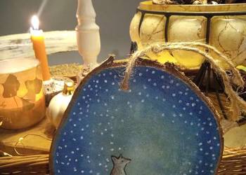 Obrazki na plastrach brzozowych