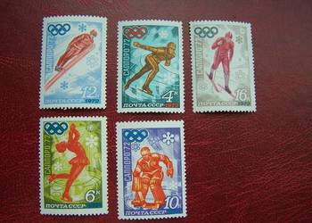 ZSRR 1972 MNH Mi. 3979/83 Sport Olimpiada w Sapporo 72