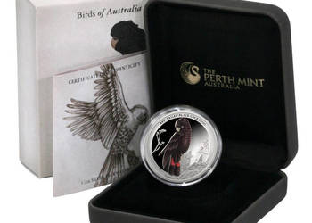 Srebrna moneta 2013 Ptaki Australii Kakadu Czerwono Ogoniasta,1/2 uncji sre