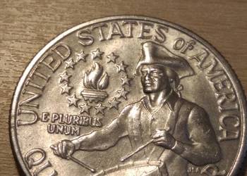 Moneta 25 centów USA 1776-1976 200 rocznica niepodległości