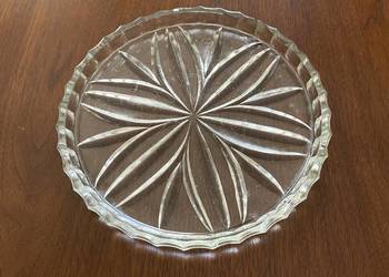 Szklana taca Ząbkowice z okresu PRL-u Szklana taca Ząbkowice z okresu PRL-u