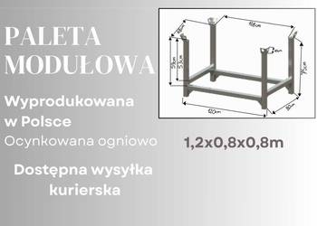 Paleta modułowa kosz budowlany pojemniki budowlane kosze