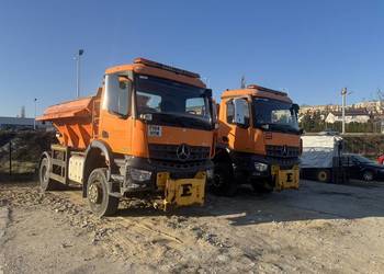 Mercede Arocs 1824 4x4 2014 piaskarka solarka econ pług