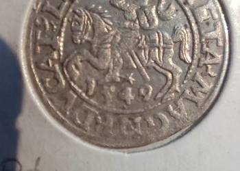 Półgrosz 1549r Zygmunt ll August