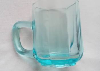 Turkusowy fasetkowany kufel 0,3 L. August Walther&Sohne. Nr kat. 79/1931r..
