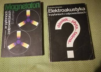 Książki Elektronika Audio Magnetofon Elektroakustyka , PRL Zestaw.